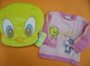 FELPA TITTY + PELUCHE TITTY TG 9 MESI ROSA