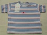 T-Shirt Righe Bambina Neonata Peti coco By Silvamaglia Mezza Manica