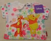 T-Shirt Disney Winnie The Pooh Neonata Bianca Mezza Manica