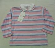 Polo Neonata Rigata Manica Lunga Petitt Coco By Silvamaglia