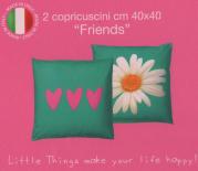 Copricuscini Cuscini Arredo Bassetti Love Therapy Friends Verde Prezzo Offerta