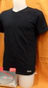 T-SHIRT UOMO FILA SCOLLO A V TAGLIA 4 COLORE NERO
