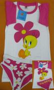 TITTY SLIP+T-SHIRT BIMBA by BASSETTI  FLOWERS TG.4 ANNI
