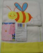Plaid Happide Misura 110 x 150 Articolo Apina Giallo Per Culla Lettino