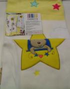 Plaid Happide Misura 110 x 150 Articolo Stellina Giallo Per Culla Lettino