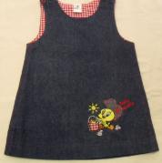 Vestina Titty Looney Tunes Con T-Shirt Bambina Neonata Smanicata In Jeans