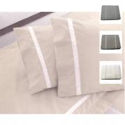 Lenzuola Matrimoniale Novia Cotone Percalle Con Pizzo Samoa