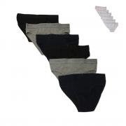 Slip Uomo Lancetti 6 Pezzi Articolo LS4020 Bianco e Colorato