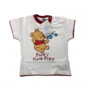 T-Shirt Winnie The Pooh Neonata Mezze Maniche Magliettina Puro Cotone