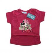 T-Shirt Minnie Neonata Mezze Maniche Magliettina Puro Cotone Art W8