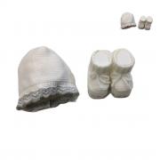Cappellino e Scarpine La Rocca Per Neonata Set 2 Pezzi Articolo 114