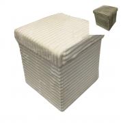 Pouf Sgabello Contenitore Cm 38 x 38 x 38 Ecopelliccia Articolo Mailand