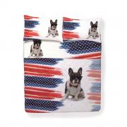 Trapuntino Matrimoniale Happidea Puro Cotone Made italy Stampa Digitale Papillon