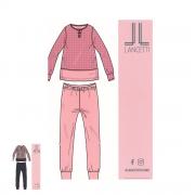 Pigiama Donna Lancetti Caldo Cotone Interlock LWW16