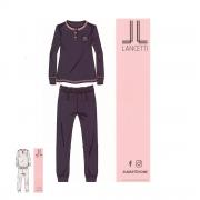 Pigiama Donna Lancetti Caldo Cotone Interlock LWW19