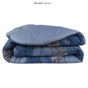 Trapunta Matrimoniale Carrara Saturn Percalle di Cotone Colore Blue