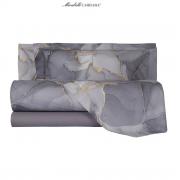 Lenzuola Carrara Collezioni Saturn in Percalle di Cotone Grey