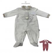 Tutina Ciniglia Neonata Nazarenogabrielli  2210 Con Ricamo