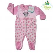 Tutina Ciniglia Neonato Disney Minnie WQ3047 Con Ricamo Rosa