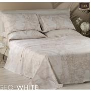 Lenzuola Prima Classe Alviero Martini Lenzuolo Copriletto Geo White