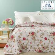 Trapuntino Matrimoniale Caleffi Rosita Corallo Copriletto Primaverile In Mocrofibra