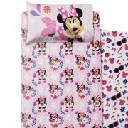 Lenzuola Disney Singola Puro Cotone Minnie Colore Rosa