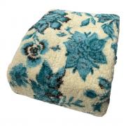 Coperta Matrimoniale Plaid Acca 24 Canazei Velluto Agnellato Ottanio