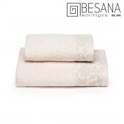 Asciugamano Con Ospite Besana By Caleffi Articolo Decor Vaniglia