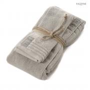 Asciugamano Fazzini Con Ospite In Spugna Da 550 Grammi Coccola Grigio