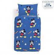 Copripiumino Topolino Disney Caleffi Topolino Retro Singolo Completo In Cotone