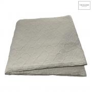 Copriletto Trussardi Matrimoniale Contemporary Logo Puro Cotone Jaqurd Avorio