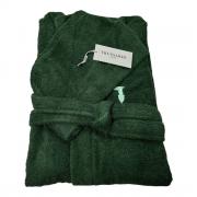 Accappatoio Trussardi In Spugna 380 Grammi Al Metro Quadrato Ribbon Verde Juniper