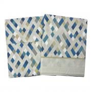 Lenzuola Caleffi Matrimoniale Textile Anice Puro Cotone Completo