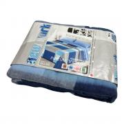 Coperta Singola Misto Lana New York Blu