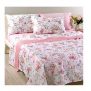 Lenzuola Copriletto In Cotone Spring Roses Piazza E Mezza Caleffi