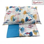 Lenzuola Happidea Lenzuola Singola Reef Blu Made In Italia