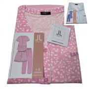 Pigiama Donna 3 Pezzi Lancetti Puro Cotone Articolo 411