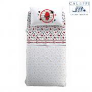Lenzuola Spiderman Disney Caleffi Singola Spiderman Wall Puro Cotone