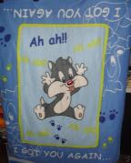 PLAID COPERTINA LOONEY TUNES PER CULLA LETTINO DOGHE 1