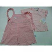 Vestina Scamiciata Pastello Colore Rosa Caramello