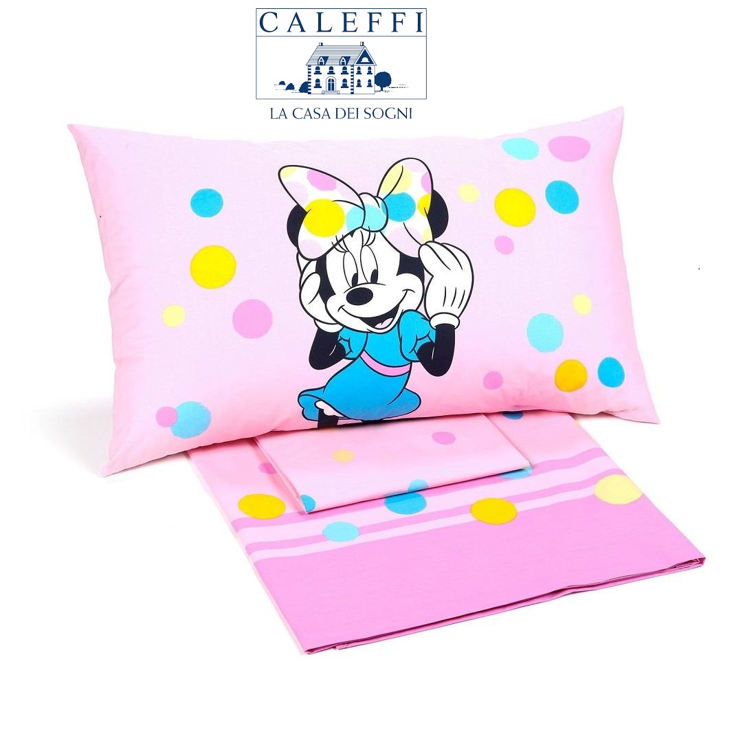 Lenzuola Disney Caleffi Singola Minnie Colors Puro Cotone Lenzuola Disney Caleffi Singola Minnie Colors Puro Cotone