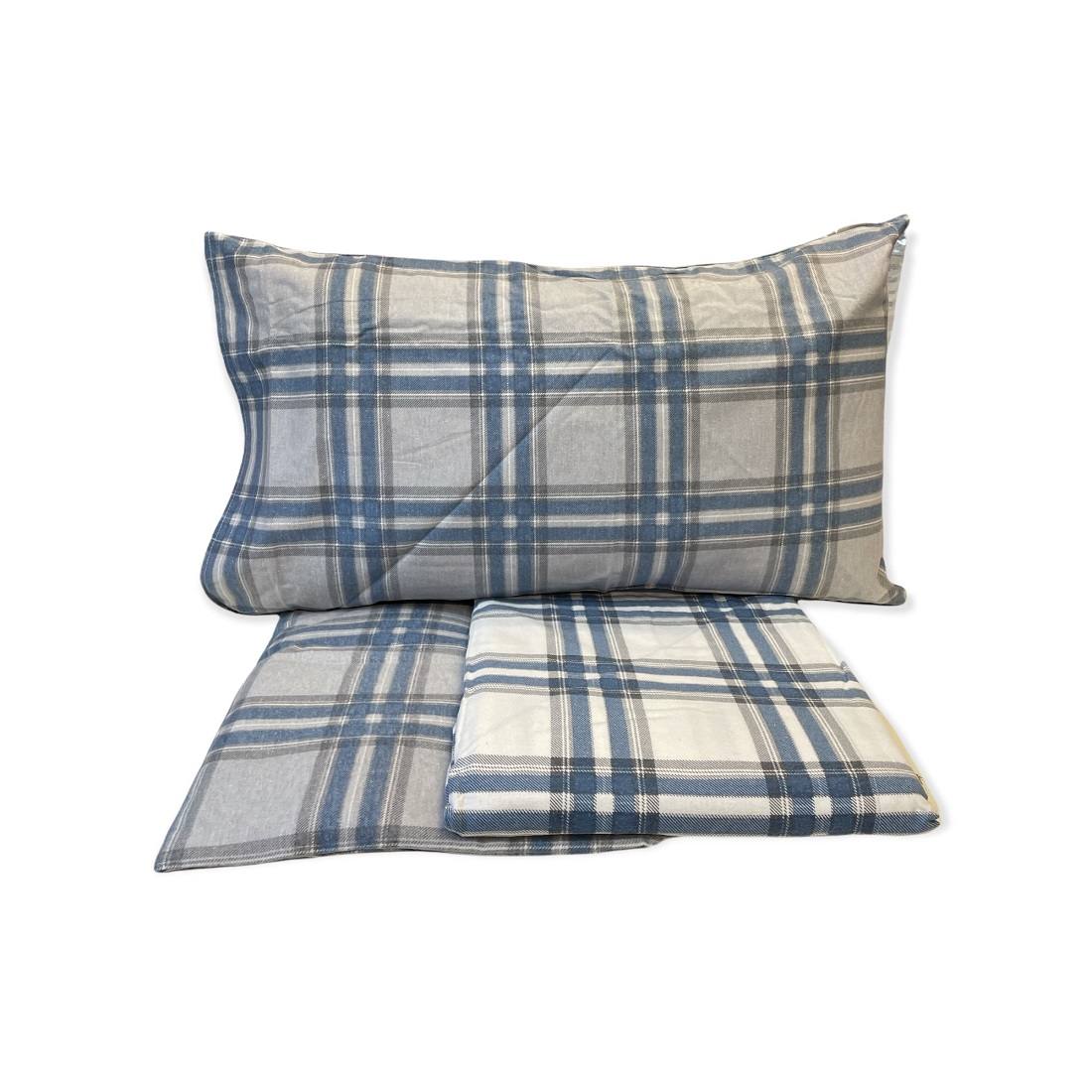 Lenzuola matrimoniale Flanella Lindenof Happidea Tartan - - completo letto  in flanella,completo letto singolo, completo letto per le fredde