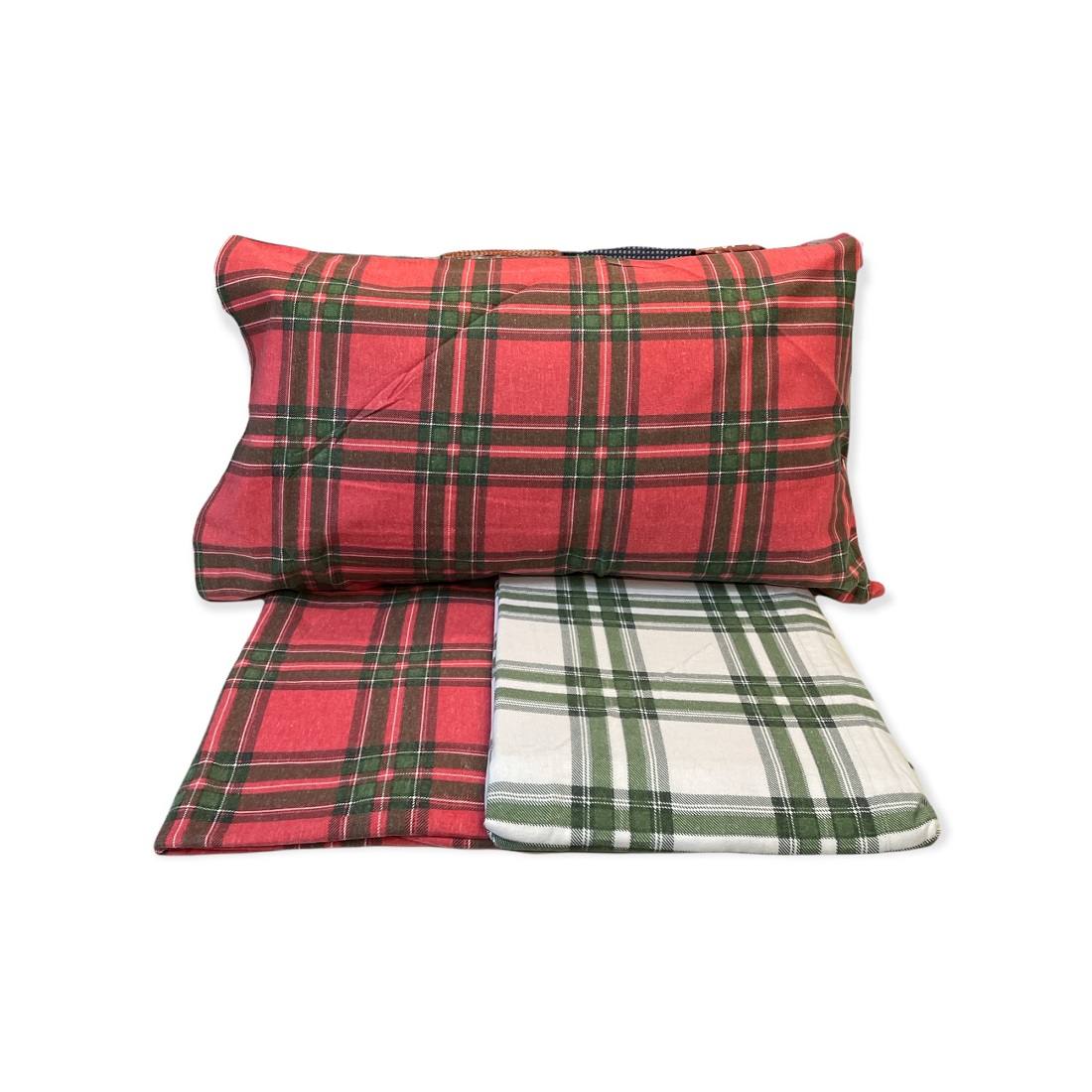 Lenzuola Matrimoniale Flanella Lindenof Happidea Tartan