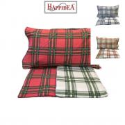 Lenzuola Singola Flanella Lindenof Happidea Tartan