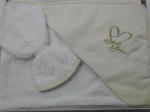 Triangolo Neonato In Spugna  Sweet Years Friends Panna Sotto Costo