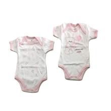 Body Neonata Caldo Cotone Manica Corta Nazzareno Gabrielli 2 Pezzi Art 209 Rosa