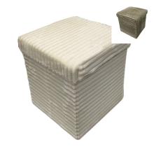 Pouf Sgabello Contenitore Cm 38 x 38 x 38 Ecopelliccia Articolo Mailand