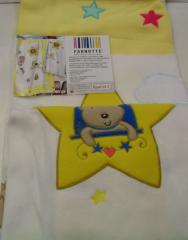 Plaid Happide Misura 110 x 150 Articolo Stellina Giallo Per Culla Lettino