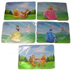 Tovagliette Americane Disney In Plastica PVC Cm 30 x 45 Winnie e Principesse