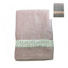 Telo Bagno Caleffi Modello Flora applicazione In Tulle Ottima Assorbenza